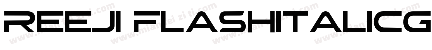reeji flashitalicgb flash black字体转换